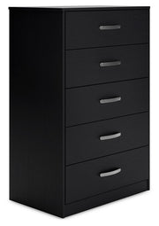 Finch - Five Drawer Chest - 46" Height - Black - R&R Furniture Gallery (Fountain Valley, CA)