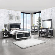 Varian II - Chest - Mirrored, Black & Sliver - R&R Furniture Gallery (Fountain Valley, CA)
