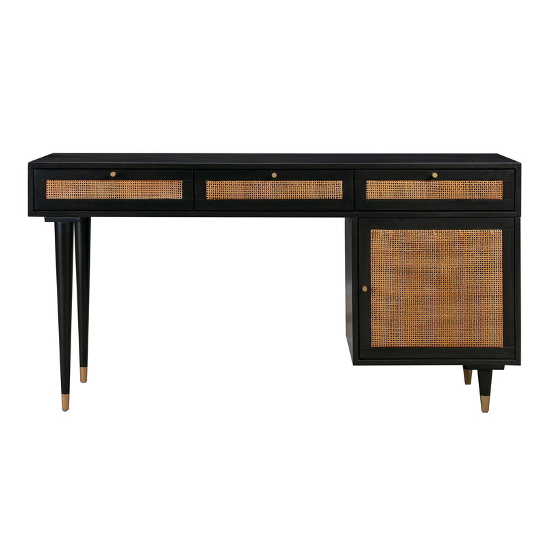 TOV Furniture Sierra writing desk with a sleek, modern design and wooden finish, ideal for home or office workspace.
