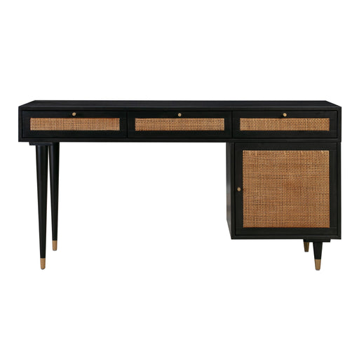 TOV Furniture Sierra writing desk with a sleek, modern design and wooden finish, ideal for home or office workspace.