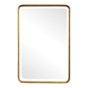 Antique gold wall mirror by Uttermost featuring a classic, elegant frame and reflective glass surface for stylish home decor.