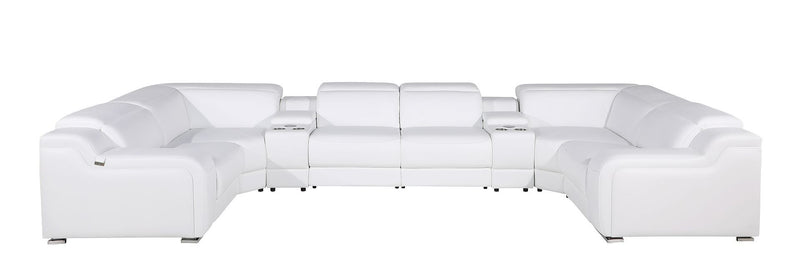 1116 - 8-Piece U-Shaped Sectional Sofa In With 4 Power Recliners & Power Headrest
