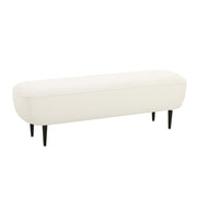 Denise - Boucle Bench - Cream - R&R Furniture Gallery (Fountain Valley, CA)