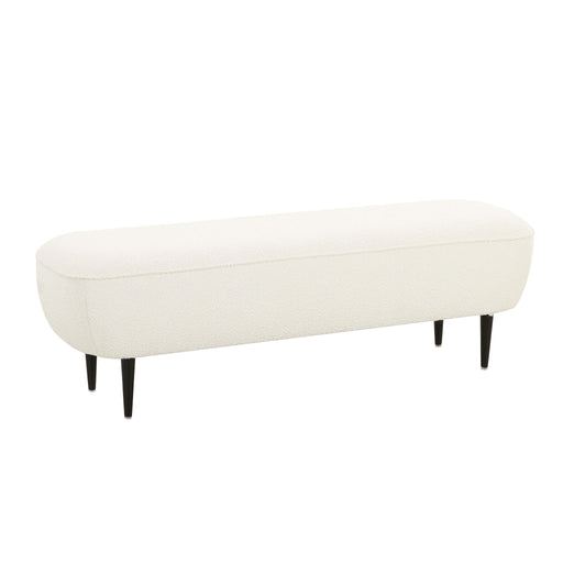 Denise - Boucle Bench - Cream - R&R Furniture Gallery (Fountain Valley, CA)