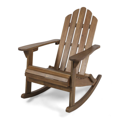 Echoes - Outdoor Acacia Wood Adirondack Rocking Chair - R&R Furniture Gallery (Fountain Valley, CA)