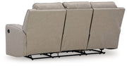 Lavenhorne - Rec Sofa W/Drop Down Table - Pebble - R&R Furniture Gallery (Fountain Valley, CA)