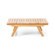 Outdoor Acacia Wood Coffee Table With Open Slat Design - R&R Furniture Gallery (Fountain Valley, CA)