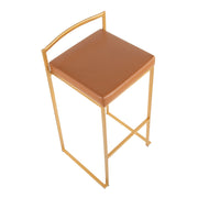 Lumi Source Fuji contemporary glam barstool with quality construction, featuring sleek design and stylish upholstery.