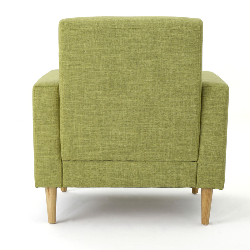 Nebulize - Upholstered Fabric Club Chair With Button Tufted And Square Off Arm And Back - R&R Furniture Gallery (Fountain Valley, CA)