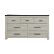 Augusta - Dresser, 7 Spacious Drawers, Block Feet - Beige Brown - R&R Furniture Gallery (Fountain Valley, CA)