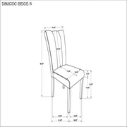 Stone - Dining Chair (Set of 2) - Beige - R&R Furniture Gallery (Fountain Valley, CA)
