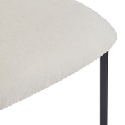 Modern Upholstered Dining Chairs With Metal Legs (Set of 2) - Beige - R&R Furniture Gallery (Fountain Valley, CA)