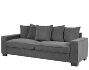 Luxe Sofa With 5 Matching Toss Pillows, Sleek Design, Spacious And Comfortable 3 Seater Couch - R&R Furniture Gallery (Fountain Valley, CA)