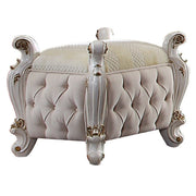 Picardy - Vanity Stool - Fabric & Antique Pearl - R&R Furniture Gallery (Fountain Valley, CA)