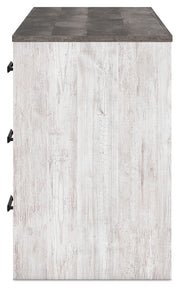 Shawburn - Home Office Desk - White / Dark Charcoal Gray - R&R Furniture Gallery (Fountain Valley, CA)