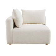 Hangover - Boucle Modular Corner Chair - Cream - R&R Furniture Gallery (Fountain Valley, CA)