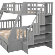 Bunk Bed With Drawers, Ladder And Storage Staircase - R&R Furniture Gallery (Fountain Valley, CA)