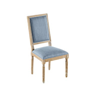 French Country Style Dining Chair With Upholstered Seating And Fluted Legs - R&R Furniture Gallery (Fountain Valley, CA)