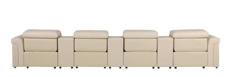 1126 - 7-Piece Modular Power Reclining Sofa In With 4 Power Recliners & Power Headrests