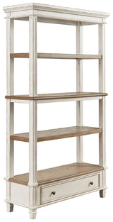 Realyn - Bookcase - Brown / White - R&R Furniture Gallery (Fountain Valley, CA)