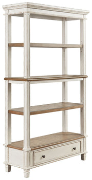Realyn - Bookcase - Brown / White - R&R Furniture Gallery (Fountain Valley, CA)