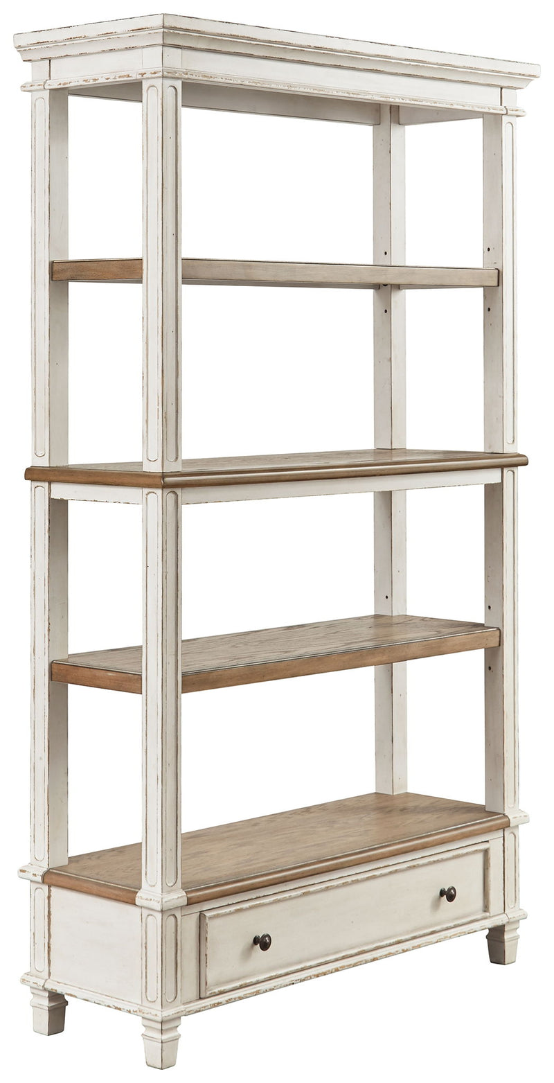 Realyn - Bookcase - Brown / White - R&R Furniture Gallery (Fountain Valley, CA)