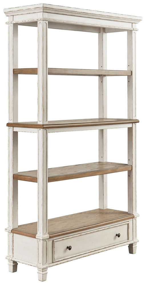 Realyn - Bookcase - Brown / White - R&R Furniture Gallery (Fountain Valley, CA)