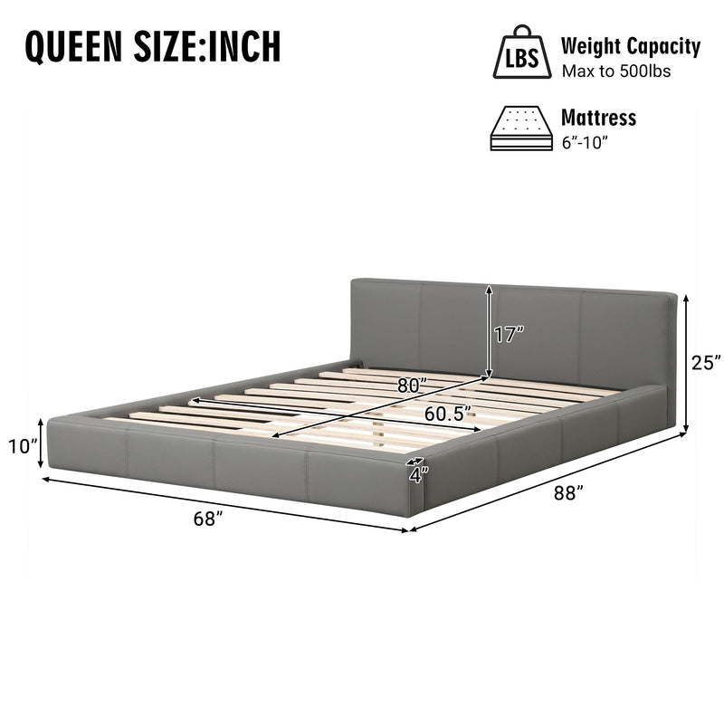 Stylish Upholstered Bed With Birch Wood Frame - R&R Furniture Gallery (Fountain Valley, CA)