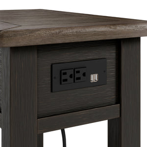 Tyler Creek - Chair Side End Table - Black / Gray - R&R Furniture Gallery (Fountain Valley, CA)
