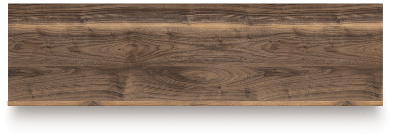 Signature Design by Ashley Zadilyn TV stand with fireplace option, featuring a modern wood finish and ample storage compartments.