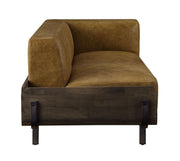 Blanca - Sofa - Chestnut Top Grain Leather & Rustic Oak - R&R Furniture Gallery (Fountain Valley, CA)