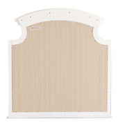 Glory Furniture Summit mirror with a sleek rectangular frame, reflecting a modern home interior.