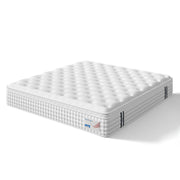 12" King Hybrid Mattress, Memory Foam & Pocket Spring Bed, Medium Firm Comfort, Spine Support, Quiet & Breathable - White - R&R Furniture Gallery (Fountain Valley, CA)