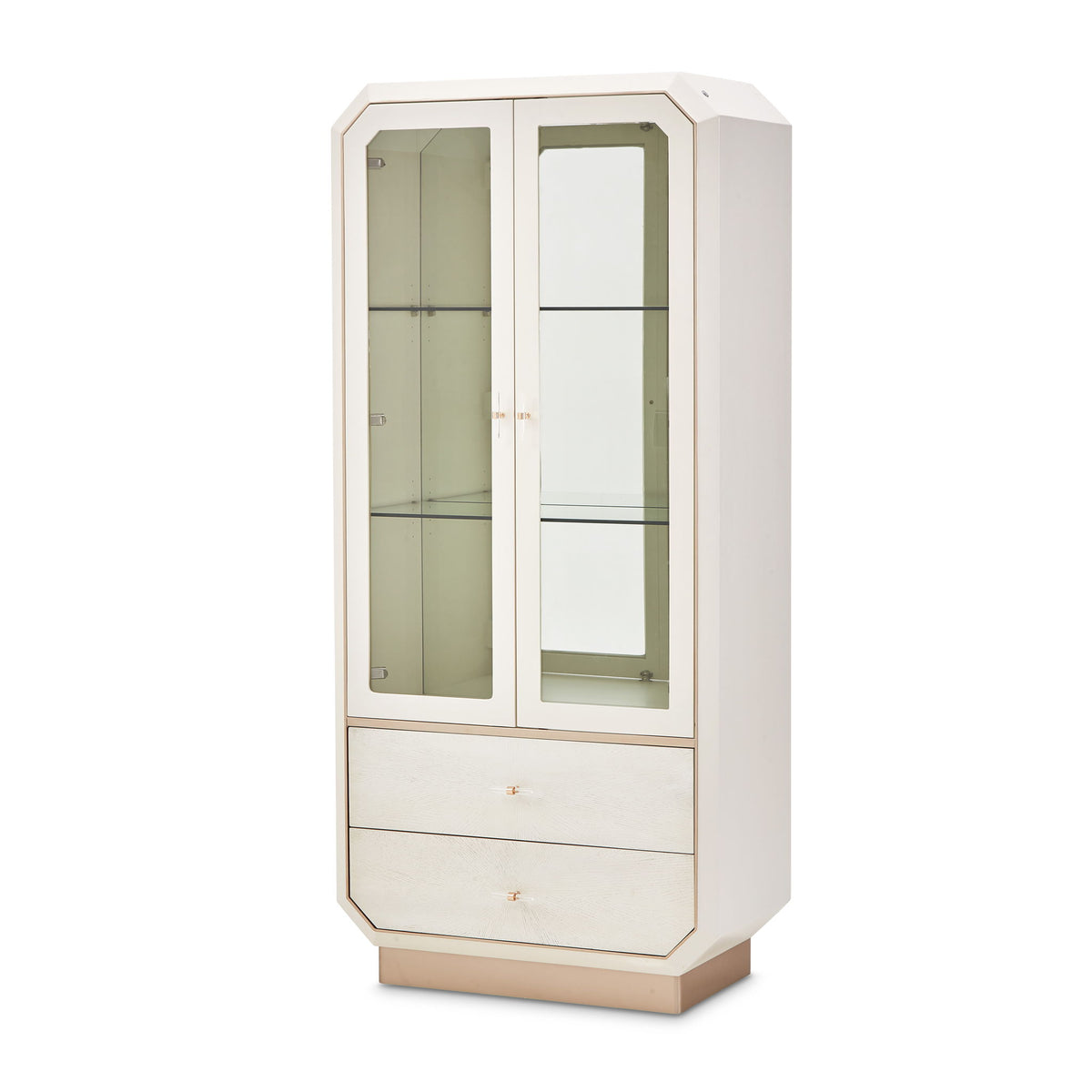 La Rachelle - Display Cabinet - Champagne - R&R Furniture Gallery (Fountain Valley, CA)