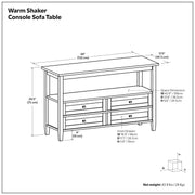 Handcrafted Warm Shaker coffee table by Simpli-Home featuring a natural wood finish and sturdy design.