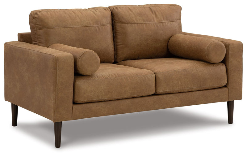 Telora - Loveseat - Caramel - R&R Furniture Gallery (Fountain Valley, CA)