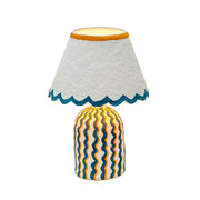 Blum - Scalloped Cotton Mache Table Lamp - R&R Furniture Gallery (Fountain Valley, CA)