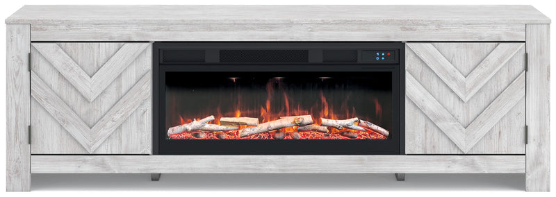Cayboni - LG TV Stand With Fireplace Option - R&R Furniture Gallery (Fountain Valley, CA)