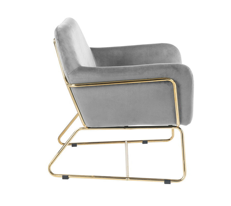 Keira - Accent Chair With Metal Base - R&R Furniture Gallery (Fountain Valley, CA)