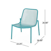 Noble House outdoor iron arm chair with decorative design, featuring a sturdy frame and stylish pattern for patio seating.