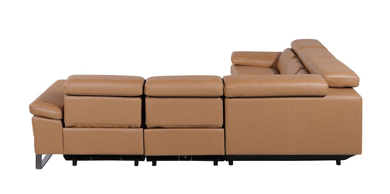1246 - 5-Piece L-Shaped Modular Power Reclining Sectional With Power Headrests