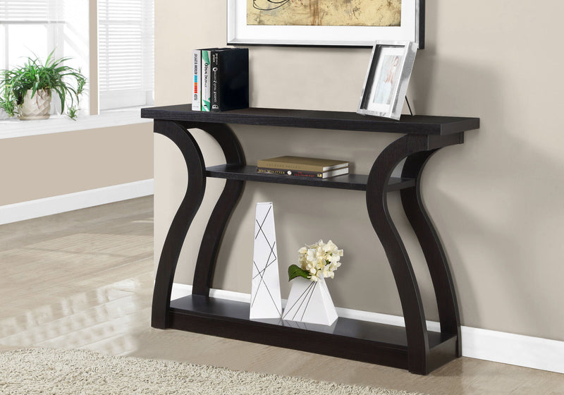 Accent Console Table For Entryway, Unique Curved Design - R&R Furniture Gallery (Fountain Valley, CA)