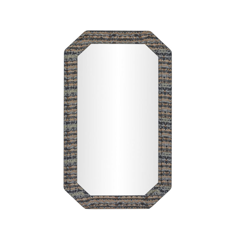 TOV Furniture Charlene 35x59-inch jewel wall mirror with a sleek frame, perfect for modern interior decor.