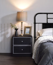 Jabir - Accent Table - Black & Silver - R&R Furniture Gallery (Fountain Valley, CA)