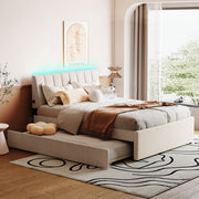 Upholstered Platform Bed With Trundle - R&R Furniture Gallery (Fountain Valley, CA)
