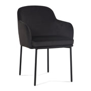 Pair of Sydney armchairs by TOV Furniture, stylish modern chairs with plush upholstery and sleek design, set of two.