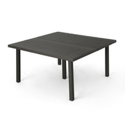 Outdoor Square Rattan Wicker Dining Table - Gray - R&R Furniture Gallery (Fountain Valley, CA)