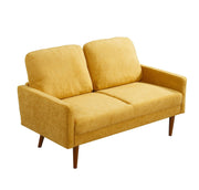 Loveseat Sofa, European Style With Sleek Design, Modern & Vintage Flair, Upholstered 2 Seater Couch - R&R Furniture Gallery (Fountain Valley, CA)