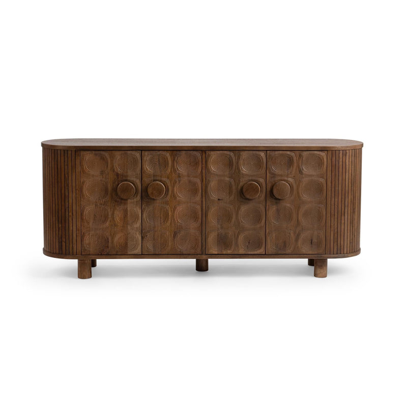 Lyle - 4 Dorr Cabinet - Artisan Brown - R&R Furniture Gallery (Fountain Valley, CA)