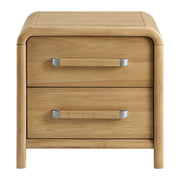2 Drawer Nightstand With USB Charging - Brown - R&R Furniture Gallery (Fountain Valley, CA)
